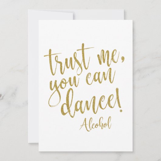 Invitation Faites-moi confiance, Vous Pouvez Danse Abordable  (Devant)