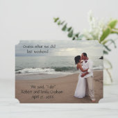 Invitation Faites une annonce de mariage pour deviner ce que (Debout devant)