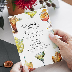 Invitation Faites une pause, détendez-vous et profitez de la