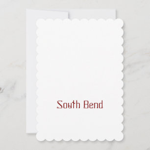 Invitation Faites votre marque 5" x 7" en forme de coquille S