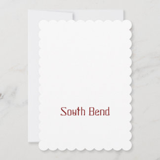 Invitation Faites votre marque 5" x 7" en forme de coquille S