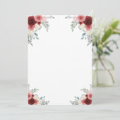 Invitation Faites Votre Propre Jeu Champagne Fête Florale (Debout devant)