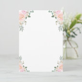 Invitation Faites Votre Propre Jeu Champagne Floral Fête (Debout devant)