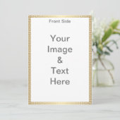 Invitation Faites votre propre Matte 5x7 avant et arrière Ann (Debout devant)