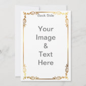 Invitation Faites votre propre Matte 5x7 avant et arrière Ann (Dos)