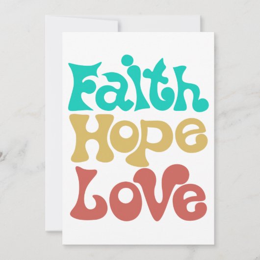 Invitation Faith Hope Love (Devant)