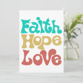 Invitation Faith Hope Love (Debout devant)