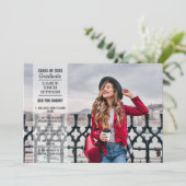 Invitation Faits amusants 2 photo moderne tendance diplôme de (Debout devant)