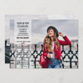 Invitation Faits amusants 2 photo moderne tendance diplôme de (Devant / Derrière)