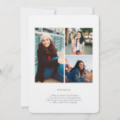 Invitation Faits amusants | Annonce de photo simple moderne (Dos)