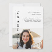 Invitation Faits amusants | Annonce de photo simple moderne (Devant)