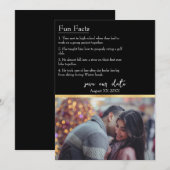 Invitation Faits amusants sur la mariée et la chambre Photo s (Devant / Derrière)