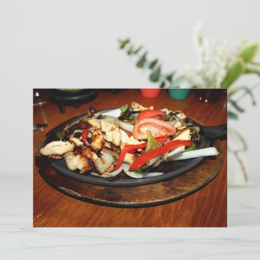 Invitation Fajitas de poulet (Debout devant)