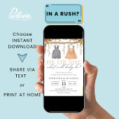 Invitation Fall Boho Genre Reveale Party