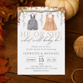 Invitation Fall Boho Genre Reveale Party