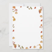 Invitation Fall Bow Oh What Fun ! Turquie 1er anniversaire Fe (Dos)