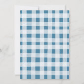 Invitation Fall Boy Premier anniversaire de camion bleu marin (Dos)