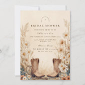 Invitation Fall Country Floral Bridal Shower (Devant)