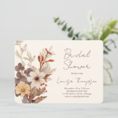 Invitation Fall Florals Bridal Shower (Debout devant)
