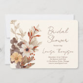 Invitation Fall Florals Bridal Shower (Devant)