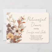 Invitation Fall Florals Rehearsal Dinner (Devant)