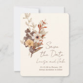 Invitation Fall Florals Save the Date Photo (Devant)