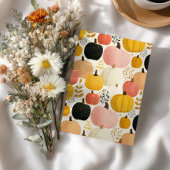 Invitation Fall Foliage Vibrant Pumpkins Thanksgiving Dinner 