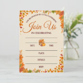 Invitation Fall Gathering Celebration Design (Debout devant)