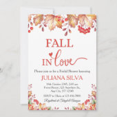 Invitation Fall in love Bridal Shower (Devant)