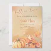 Invitation Fall in Love Bride-to-Be - Romantic Autumn Bride (Devant)