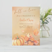 Invitation Fall in Love Bride-to-Be - Romantic Autumn Bride (Debout devant)