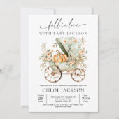 Invitation Fall In Love Petit Citrouille Baby shower d'automn (Devant)