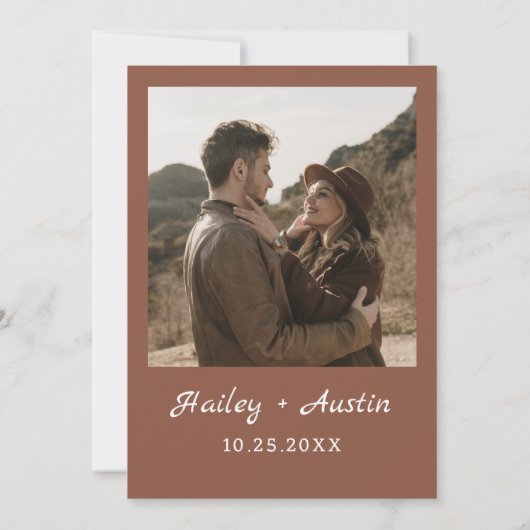 Invitation Fall In Love Rustic Boho Citrouille Fête des marié (Dos)