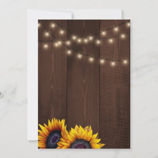 Invitation Fall in Love rustique citrouille fleurie douche nu (Dos)