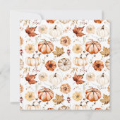 Invitation Fall In Love  Terracotta Gold Floral Bridal Shower (Dos)