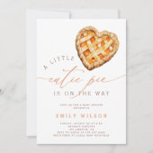 Invitation Fall Little Cutie Pie Gender Neutral Baby Shower (Devant)