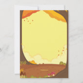 Invitation Fall Little Fox Frame Anniversaire  (Dos)