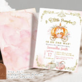 Invitation Fall Princess est sur le chemin Baby shower