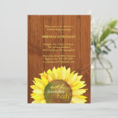 Invitation Fall Sunflower 60e anniversaire (Debout devant)