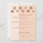 Invitation Fall Terracotta Bachelorette Party Scottsdale (Dos)