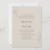 Invitation Fall Vineyard Winery Modern Classic Wheat Wedding (Devant)