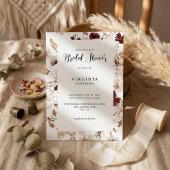 Invitation Fall Wildflowers Floral Wedding