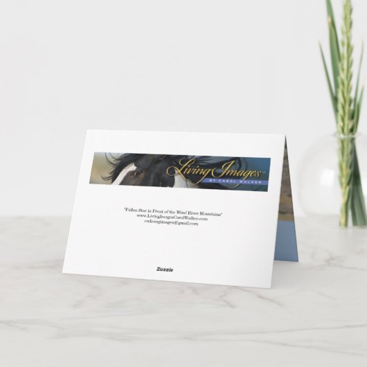 Invitation "Fallen Star in Front of the Wind River Mountains" (Dos)