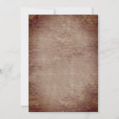 Invitation Falling Feuille Brick String Lights Mariage d'auto (Dos)