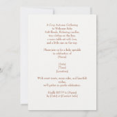 Invitation Falling Florals Autumn Baby Sprinkle, Dusty Rose (Dos)
