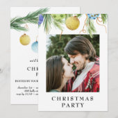 Invitation *~* Famille AP20 Fête de Noël d'affaires (Devant / Derrière)