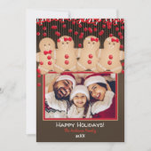 Invitation Famille de biscuits de Noël au gingembre Photo de  (Devant)