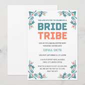 Invitation Famille de la Tribu de la Mariée Rassemblement EVJ (Devant / Derrière)