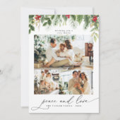 Invitation Famille de Noël 3collage Photo Frame Holiday Card (Devant)