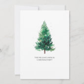 Invitation Famille de Noël moderne et élégant (Dos)